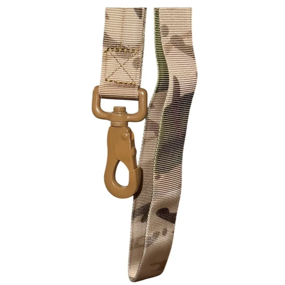 Tactical Dog Collar XL‎ Military Camo Dog Collar & Bungee Leash Heavy Duty 6 ft - Picture 2 of 4